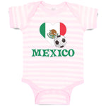 Baby Clothes Mexican Soccer Mexico Football Football Baby Bodysuits Cotton