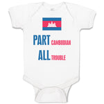 Baby Clothes Part Cambodian All Trouble Baby Bodysuits Boy & Girl Cotton