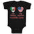 Baby Clothes 50% Mexican 50% American = 100% Cute Baby Bodysuits Cotton