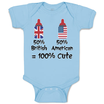 Baby Clothes 50% British 50% American = 100% Cute Baby Bodysuits Cotton
