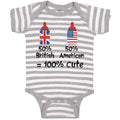 Baby Clothes 50% British 50% American = 100% Cute Baby Bodysuits Cotton