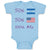 Baby Clothes 50% Honduran + 50% Usa = 100% Me Baby Bodysuits Boy & Girl Cotton