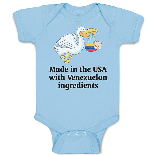 Baby Clothes Made in The Usa with Venezuelan Ingredients Baby Bodysuits Cotton