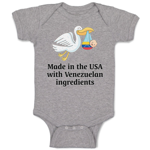 Baby Clothes Made in The Usa with Venezuelan Ingredients Baby Bodysuits Cotton