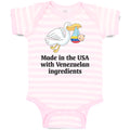 Baby Clothes Made in The Usa with Venezuelan Ingredients Baby Bodysuits Cotton