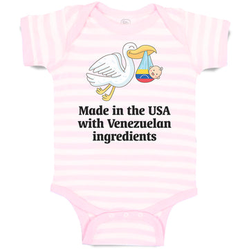 Baby Clothes Made in The Usa with Venezuelan Ingredients Baby Bodysuits Cotton