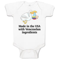 Baby Clothes Made in The Usa with Venezuelan Ingredients Baby Bodysuits Cotton