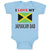 Baby Clothes I Love My Jamaican Dad Style B Baby Bodysuits Boy & Girl Cotton