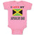 Baby Clothes I Love My Jamaican Dad Style B Baby Bodysuits Boy & Girl Cotton