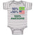 Baby Clothes 50% Brazilian + 50% American = 100% Awesome Baby Bodysuits Cotton
