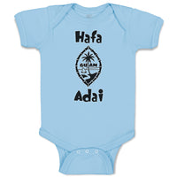 Baby Clothes Hafa Adai Baby Bodysuits Boy & Girl Newborn Clothes Cotton