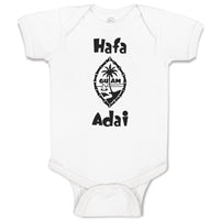 Baby Clothes Hafa Adai Baby Bodysuits Boy & Girl Newborn Clothes Cotton