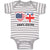 Baby Clothes 50% British + 50% American = 100% Cute Baby Bodysuits Cotton