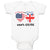 Baby Clothes 50% British + 50% American = 100% Cute Baby Bodysuits Cotton