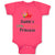 Baby Clothes Daddy's Little Portuguese Princess Baby Bodysuits Boy & Girl Cotton