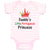 Baby Clothes Daddy's Little Portuguese Princess Baby Bodysuits Boy & Girl Cotton