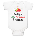 Baby Clothes Daddy's Little Portuguese Princess Baby Bodysuits Boy & Girl Cotton
