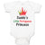 Baby Clothes Daddy's Little Portuguese Princess Baby Bodysuits Boy & Girl Cotton