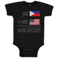 Baby Clothes 50% Philippines + 50% American = 100% Awesome Baby Bodysuits Cotton