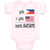 Baby Clothes 50% Philippines + 50% American = 100% Awesome Baby Bodysuits Cotton