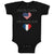 Baby Clothes Made in America with French Parts Baby Bodysuits Boy & Girl Cotton