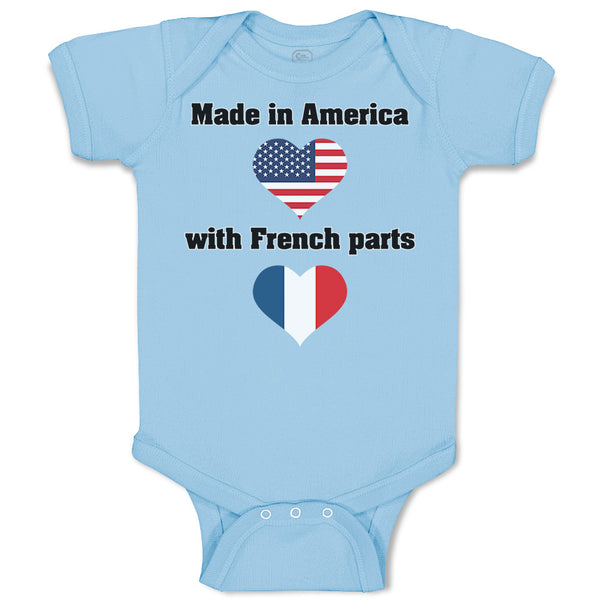 Baby Clothes Made in America with French Parts Baby Bodysuits Boy & Girl Cotton