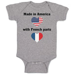 Baby Clothes Made in America with French Parts Baby Bodysuits Boy & Girl Cotton