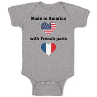 Baby Clothes Made in America with French Parts Baby Bodysuits Boy & Girl Cotton