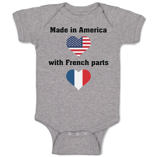 Baby Clothes Made in America with French Parts Baby Bodysuits Boy & Girl Cotton