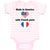 Baby Clothes Made in America with French Parts Baby Bodysuits Boy & Girl Cotton