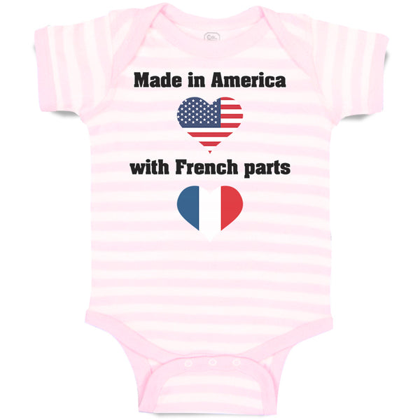 Baby Clothes Made in America with French Parts Baby Bodysuits Boy & Girl Cotton