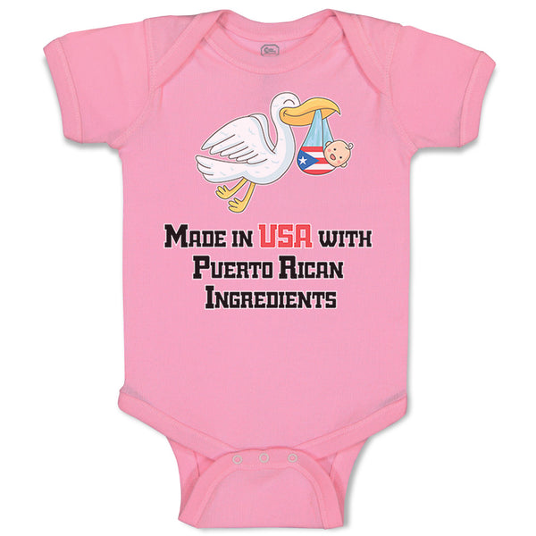 Baby Clothes Made in The Usa with Puerto Rican Ingredients Baby Bodysuits Cotton