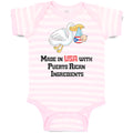 Baby Clothes Made in The Usa with Puerto Rican Ingredients Baby Bodysuits Cotton