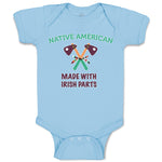 Baby Clothes Native American Made with Irish Parts Baby Bodysuits Cotton