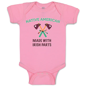 Baby Clothes Native American Made with Irish Parts Baby Bodysuits Cotton