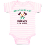 Baby Clothes Native American Made with Irish Parts Baby Bodysuits Cotton