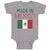 Baby Clothes Made in Mexico Funny Style C Baby Bodysuits Boy & Girl Cotton