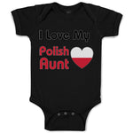 Baby Clothes I Love My Polish Aunt B Baby Bodysuits Boy & Girl Cotton