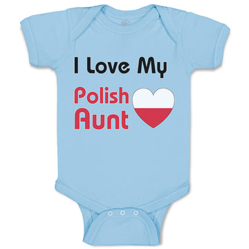 Baby Clothes I Love My Polish Aunt B Baby Bodysuits Boy & Girl Cotton