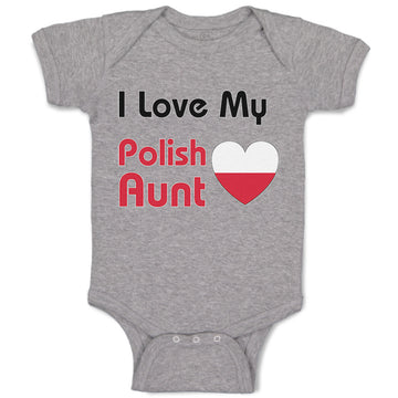 Baby Clothes I Love My Polish Aunt B Baby Bodysuits Boy & Girl Cotton