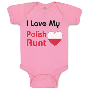 Baby Clothes I Love My Polish Aunt B Baby Bodysuits Boy & Girl Cotton