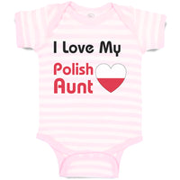 Baby Clothes I Love My Polish Aunt B Baby Bodysuits Boy & Girl Cotton