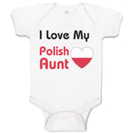 Baby Clothes I Love My Polish Aunt B Baby Bodysuits Boy & Girl Cotton