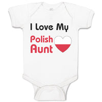 Baby Clothes I Love My Polish Aunt B Baby Bodysuits Boy & Girl Cotton