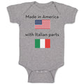 Baby Clothes Made in America with Italian Parts B Baby Bodysuits Cotton