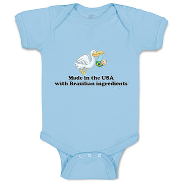 Baby Clothes Made in The Usa with Brazilian Parts Baby Bodysuits Cotton