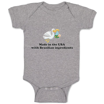 Baby Clothes Made in The Usa with Brazilian Parts Baby Bodysuits Cotton