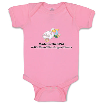 Baby Clothes Made in The Usa with Brazilian Parts Baby Bodysuits Cotton