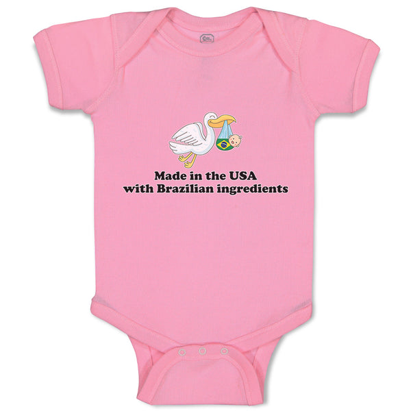 Baby Clothes Made in The Usa with Brazilian Parts Baby Bodysuits Cotton