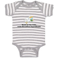 Baby Clothes Made in The Usa with Brazilian Parts Baby Bodysuits Cotton